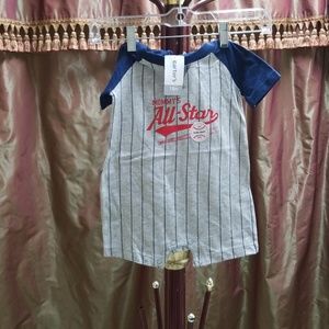 Boys baseball jumper with hoodie